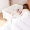 Evolux Bedside & Crib – White