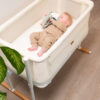 Evolux Bedside & Crib – White