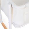 Evolux Bedside & Crib – White